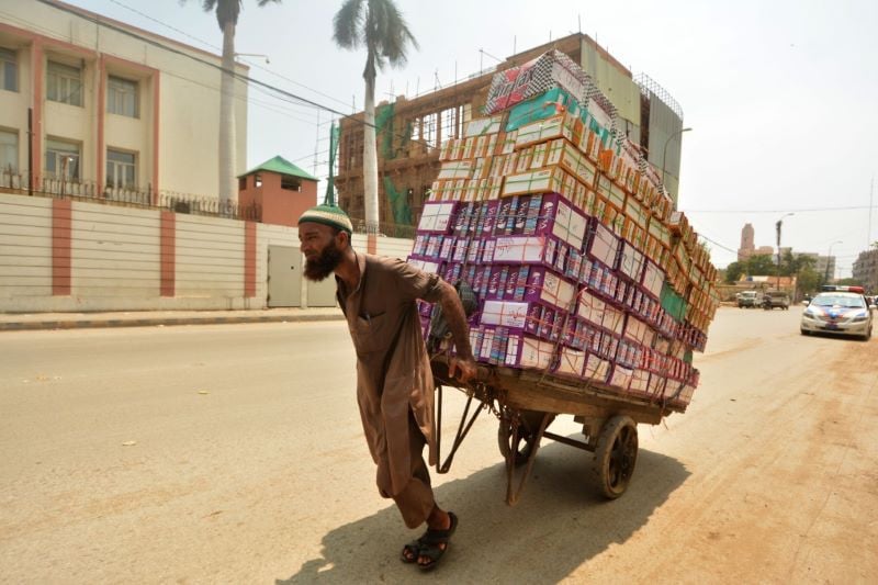 handcart labourers are facing many challenges in karachi photo by jalal qureshi