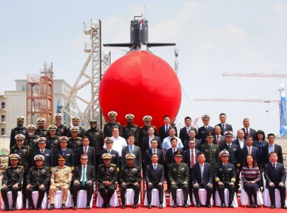 launching ceremony of hangor class submarine held in china launching ceremony of hangor class submarine held in china
