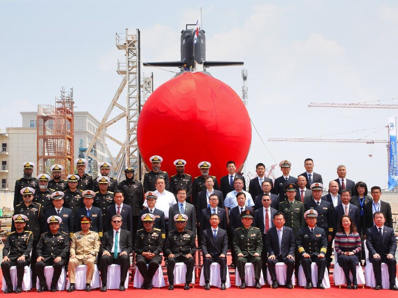 China launches first of the 8 Hangor-class submarines built for Pakistan