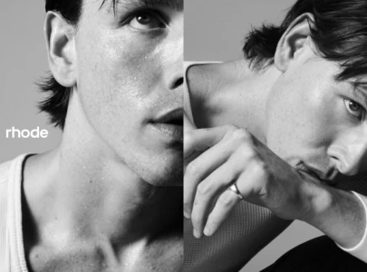 harris dickinson stars in rhode glazing mist campaign as brand s first male ambassador harris dickinson stars in rhode glazing mist campaign as brand s first male ambassador