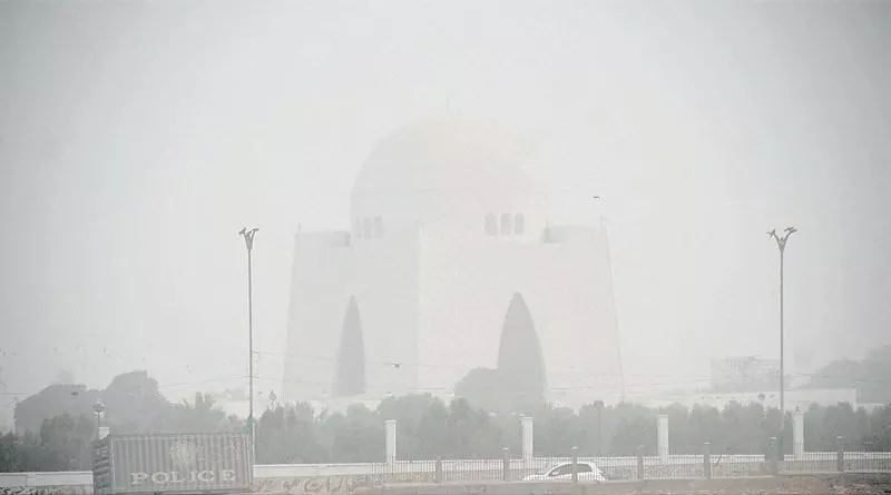 mazar e quaid is enveloped in haze as smog like conditions prevailed in the city photo online file mazar e quaid is enveloped in haze as smog like conditions prevailed in the city photo online file