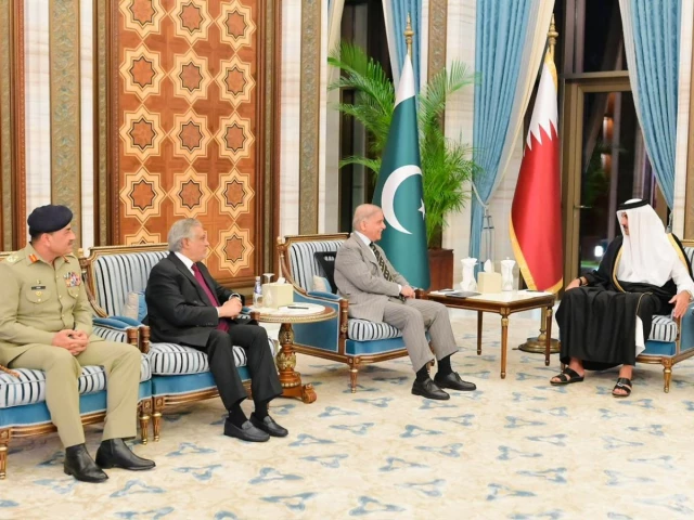 PM Shehbaz, Qatari emir stress peaceful resolution of disputes amid regional tensions