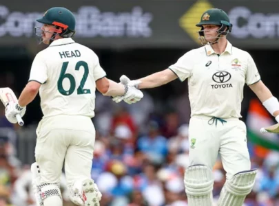 head and smith s centuries put australia on top in brisbane test