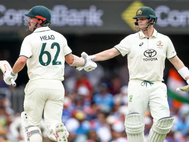 head and smith s partnership of 241 pushed australia to 327 5 afp