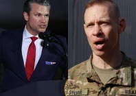 defense secretary pete hegseth and us army lieutenant general brett sylvia photo reuters