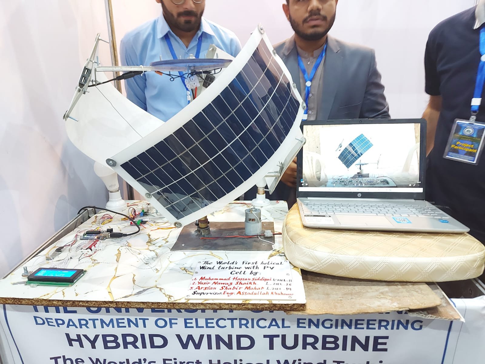 Small-scale model of the helical turbine