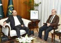 a meeting between president asif ali zardari and prime minister shehbaz sharif on tuesday ppp