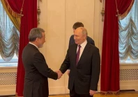 iranian fm abbas araghchi meets president vladimir putin in st petersburg russia on monday press tv