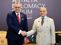 prime minister shehbaz sharif holds a meeting with senior advisor to the us president for arab and african affairs massad boulos in antalya t rkiye on friday pmo