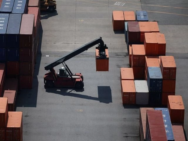 shipping containers are seen at pyeongtaek port in pyeongtaek south korea april 15 2025 photo reuters shipping containers are seen at pyeongtaek port in pyeongtaek south korea april 15 2025 photo reuters