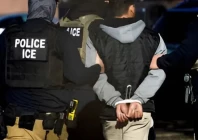 immigration and customs enforcement agents detain a man after conducting a raid at the cedar run apartment complex in denver colorado us february 5 2025 photo reuters