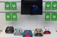 xbox gaming controllers sit on a display shelf at microsoft s new oxford circus store ahead of its opening in london britain july 9 2019 photo reuters
