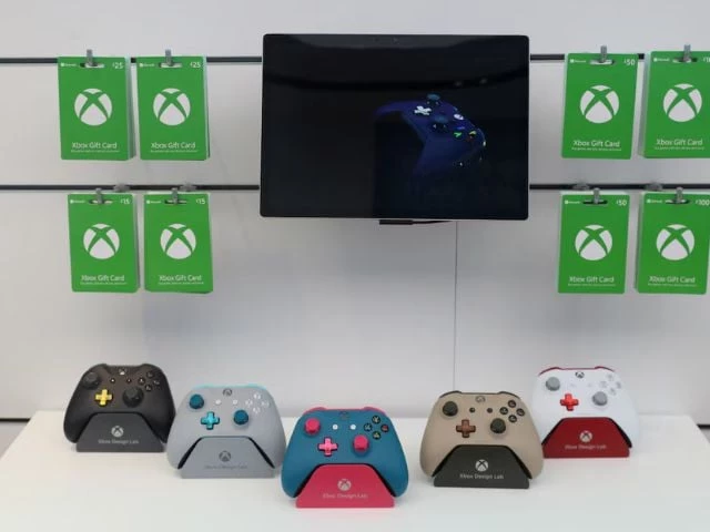 xbox gaming controllers sit on a display shelf at microsoft s new oxford circus store ahead of its opening in london britain july 9 2019 photo reuters xbox gaming controllers sit on a display shelf at microsoft s new oxford circus store ahead of its opening in london britain july 9 2019 photo reuters