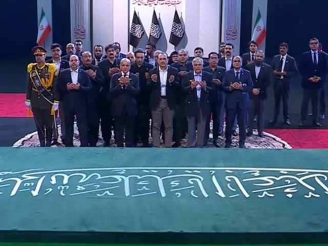 the pakistani delegation pays its respects to iran s slaim former supreme leader ali khamenei on his funeral ceremony in tehran iran july 3 pakistan tv the pakistani delegation pays its respects to iran s slaim former supreme leader ali khamenei on his funeral ceremony in tehran iran july 3 pakistan tv
