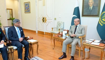 south asian association of regional cooperation secretary general ambassador md golan sarwar calls on prime minister shehbaz sharif in islamabad on wednesday pmo