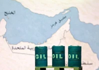 a map showing the strait of hormuz also known as madiq hurmuz and 3d printed oil barrels are seen in this illustration taken march 26 2026 photo reuters