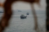 vessels are anchored in the strait of hormuz as seen from musandam oman june 11 2026 reuters