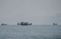 vessels near the strait of hormuz as seen from musandam oman august 24 2026 photo reuters