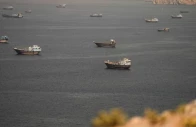 vessels at the strait of hormuz as seen from musandam oman june 18 2026 reuters