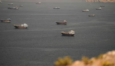 vessels at the strait of hormuz as seen from musandam oman june 18 2026 reuters