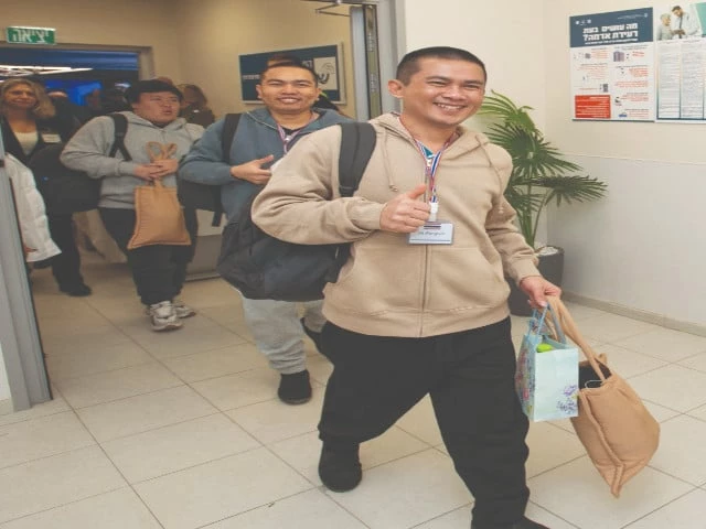 thai hostages arrive for treatment at shamir medical center assaf harofeh in beer yaakov israel photo reuters thai hostages arrive for treatment at shamir medical center assaf harofeh in beer yaakov israel photo reuters