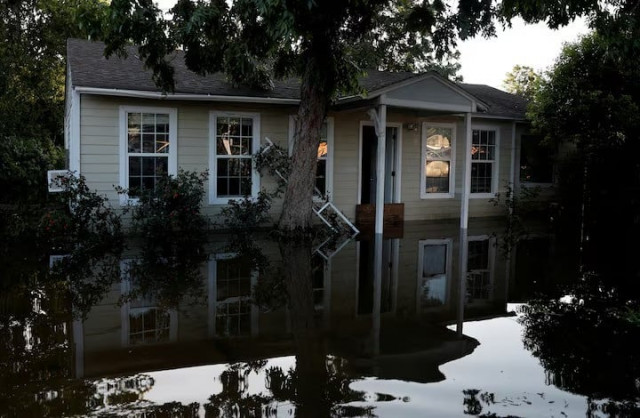 view of a house in the aftermath of hurricane beryl in houston texas us july 8 2024 photo reuters view of a house in the aftermath of hurricane beryl in houston texas us july 8 2024 photo reuters