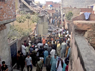 three killed seven injured as gas explosion collapses house in lahore
