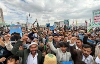 houthi supporters rally to celebrate advances by houthi forces along the red sea coastline in sanaa yemen september 18 2026 photo reuters