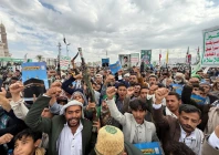 houthi supporters rally to celebrate advances by houthi forces along the red sea coastline in sanaa yemen september 18 2026 photo reuters