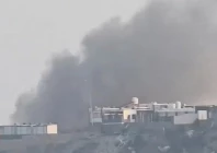 smoke billows from the presidential palace complex in aden photo reuters