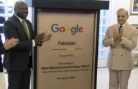 prime minister shehbaz sharif in a meeting with the google delegation during the inauguration of the company s local office in pakistan photo via x