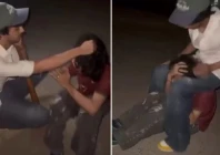 a picture showing the assault of a young man in dha phase 8 in karachi photo via x a picture showing the assault of a young man in dha phase 8 in karachi photo via x