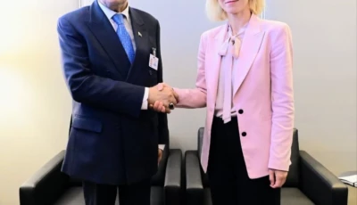 deputy prime minister and foreign minister ishaq dar meets eu high representative for foreign affairs and security policy kaja kallas on monday photo via x mofa
