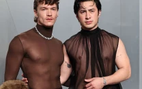 heated rivalry duo brings matching heat to the vanity fair oscar party