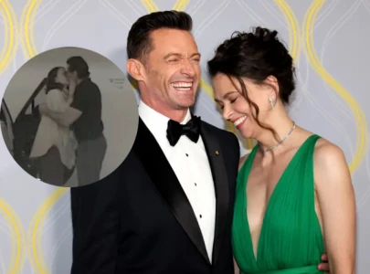 hugh jackman and sutton foster pack on the pda at in n out after going public