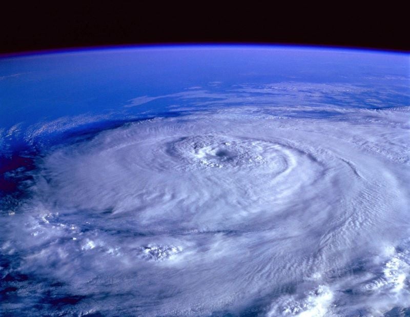 a view of tropical hurricane seen from space photo pixabay