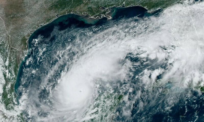 a satellite view of hurricane milton which is now in category 4 severity photo reuters