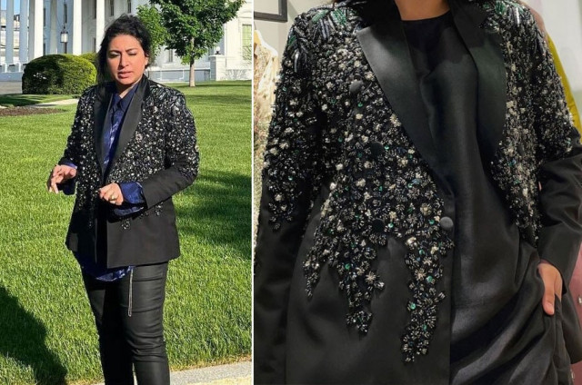 hussain rehar grateful for designing arooj aftab s white house outfit