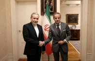 iranian foreign minister abbas araqchi meets with international atomic energy agency iaea director general rafael grossi in geneva switzerland february 16 2026 photo reuters via iranian fm office