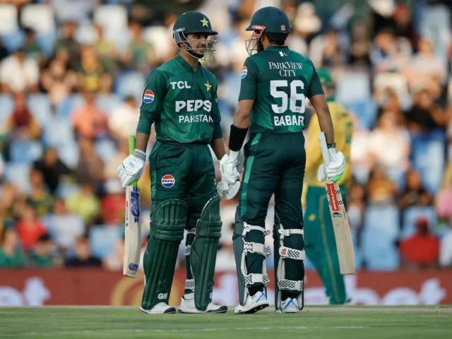 pakistan batters babar azam and saim ayub have made impressive gains in the latest icc men s t20i player rankings photo afp