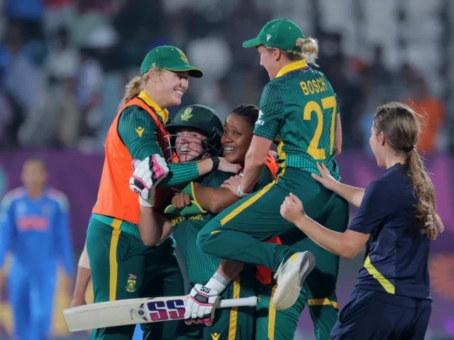 nadine de klerk led south africa to a thrilling win over india photo icc nadine de klerk led south africa to a thrilling win over india photo icc