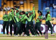 pakistan s bowlers had their tails up from the outset with captain fatima sana leading from the front photo icc