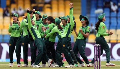 pakistan s bowlers had their tails up from the outset with captain fatima sana leading from the front photo icc
