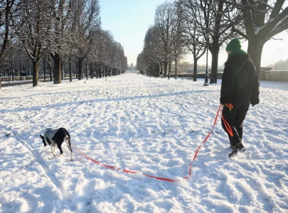 europe faces second day of travel chaos as cold snap kills five in france
