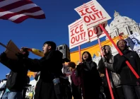 students take part in a protest against federal immigration action in front of the minnesota state capitol building in st paul minnesota us january 14 2026 photo reuters