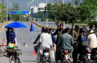 pakistani police officer divert bikers from a road leading to serena hotel as pakistan prepares to host the us and iran for the second phase of peace talks in islamabad on april 22 2026 photo reuters
