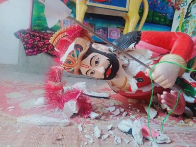 man arrested for vandalising temple in badin man arrested for vandalising temple in badin