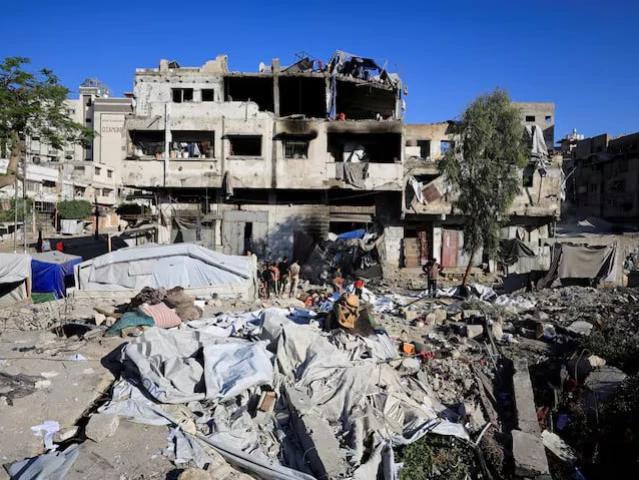 palestinians inspect the damage at the site of an israeli strike on wednesday in gaza city may 28 2026 reuters palestinians inspect the damage at the site of an israeli strike on wednesday in gaza city may 28 2026 reuters