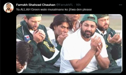 hat trick a trophy for the team and one for pakistani twitter please