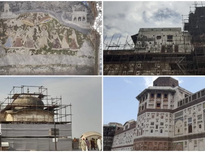 historic shahi fort conservation receives international attention